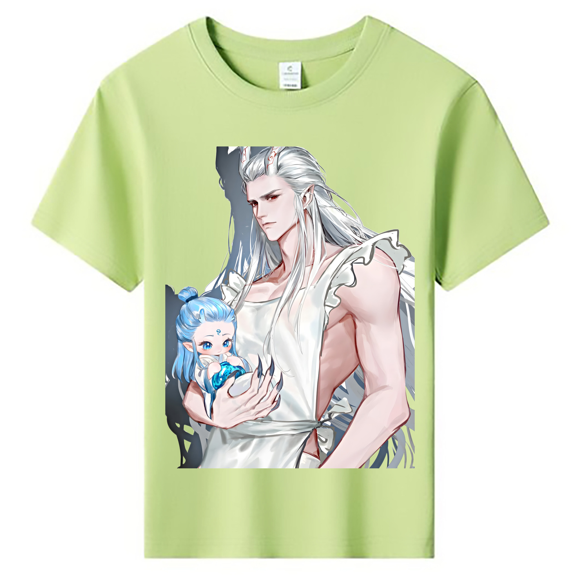 （画像用） Ne Zha 2 ナタ 魔童の大暴れ 綿100％キッズTシャツ（フロントプリント）